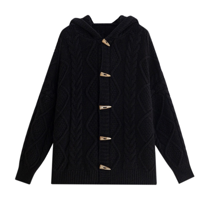 Vintage Hooded Knit Cardigan 8