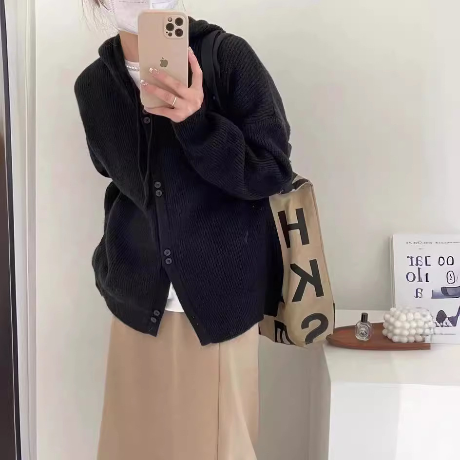 Women's fruit color sweater coat 13