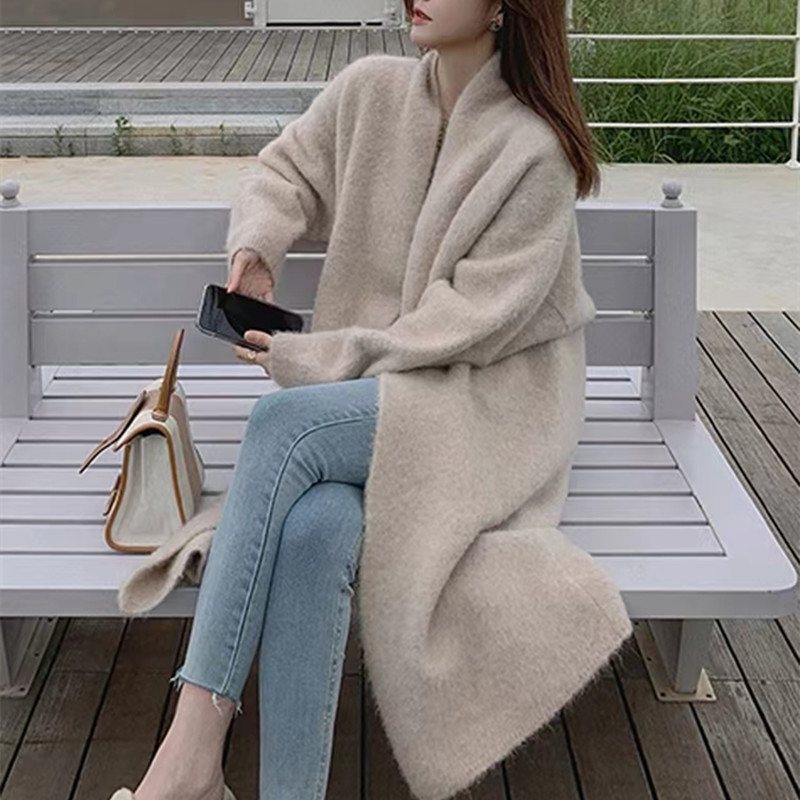 Lazy style long sweater coat 33