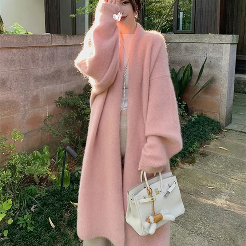 Lazy style long sweater coat 33 01