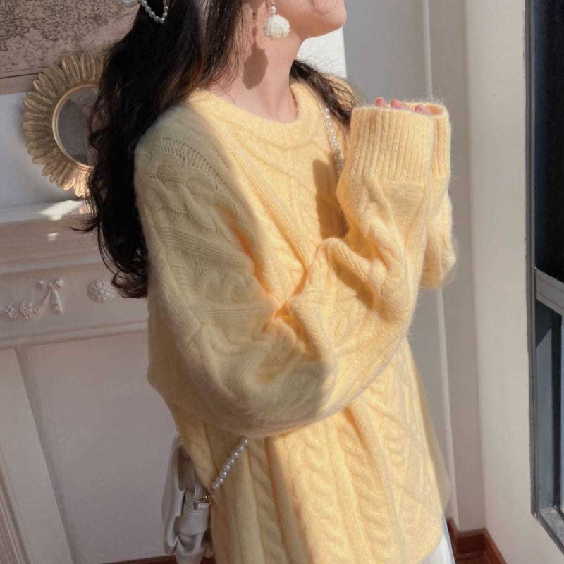 Lazy style pullover sweater 21 01