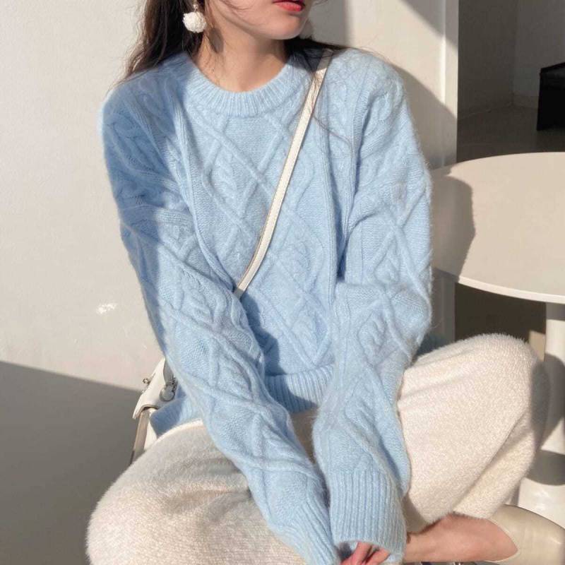 Lazy style pullover sweater 21