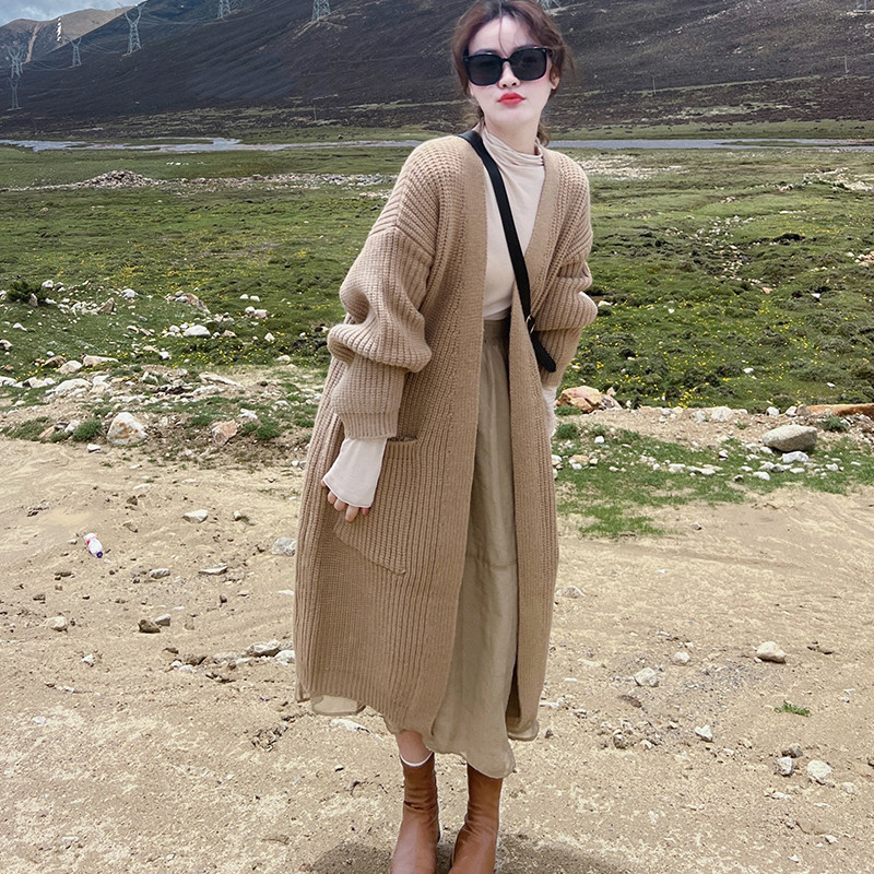 Women's pocket knitted cardigan 34