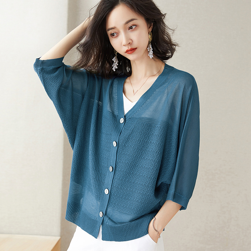 Knitted jacket and air-conditioning shirt 36