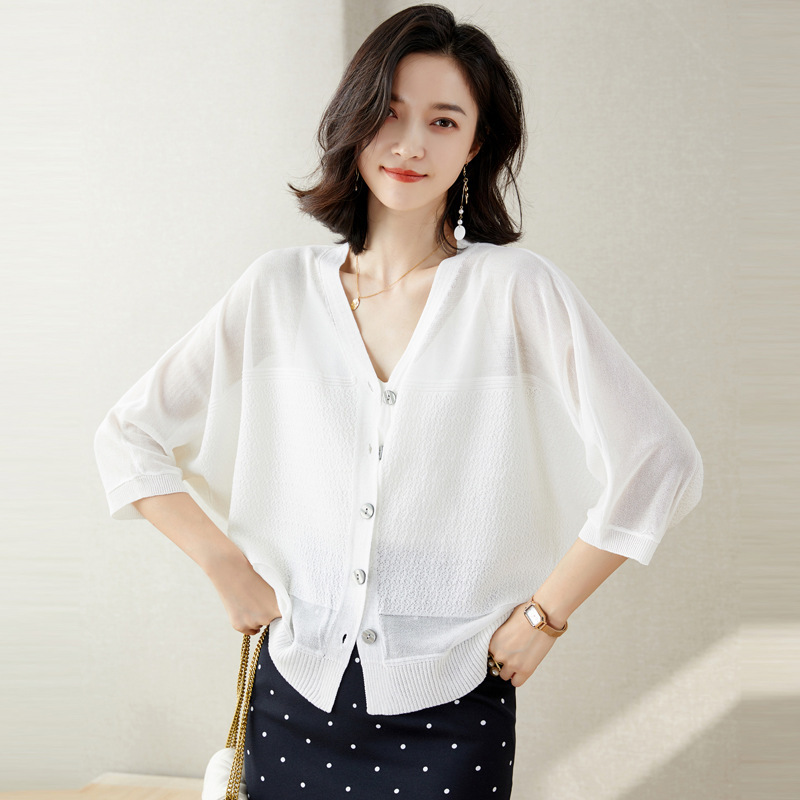 Knitted jacket and air-conditioning shirt 36