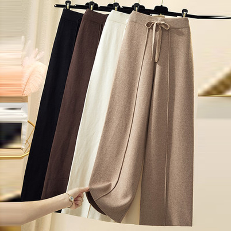 Lace-up drop-effect trousers 59