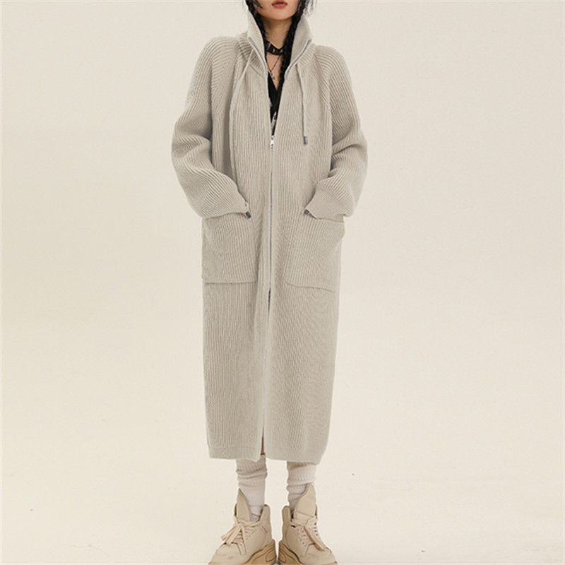 Lazy style knitted coat 38