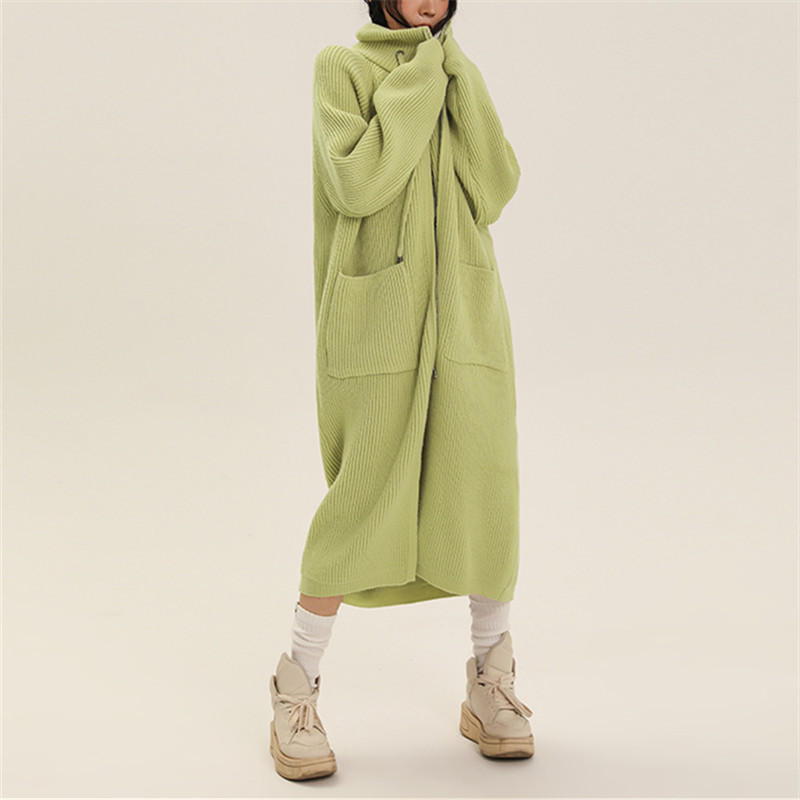 Lazy style knitted coat 38