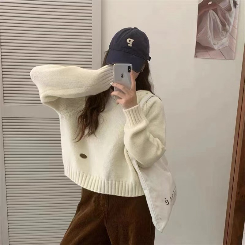 Loose outerwear cropped top 48