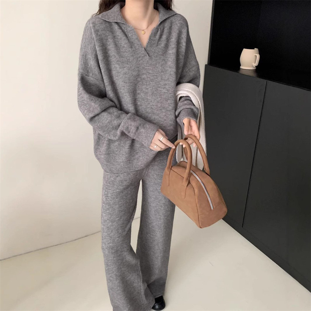 Women's two-piece knitted sweater suit 50